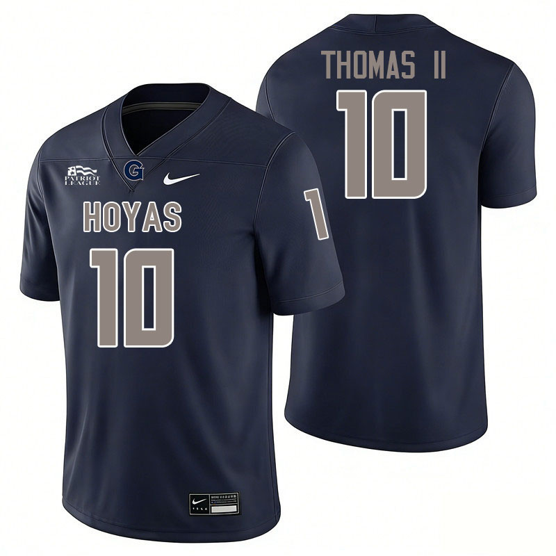 Georgetown Hoyas #10 Dez Thomas II College Football Jerseys,Uniforms-Navy Georgetown Hoyas #10 Dez Thomas II College Football Jerseys,Uniforms-Navy